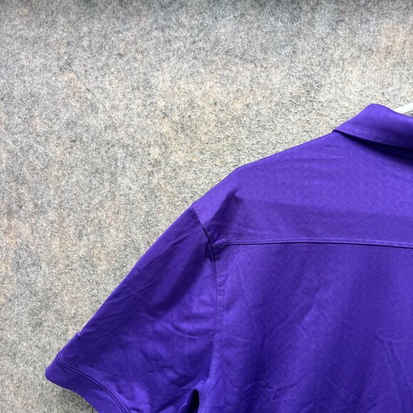 Nike Polo Shirt Mens Large Purple Tour Performance Dri Fit Golf Swoosh Jersey - Picture 10 of 11